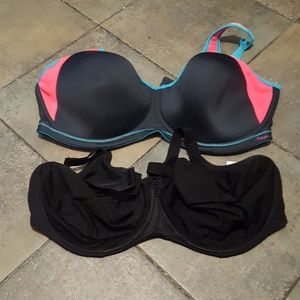 Lot of 2 bras size 38H in US, 38 FF in UK